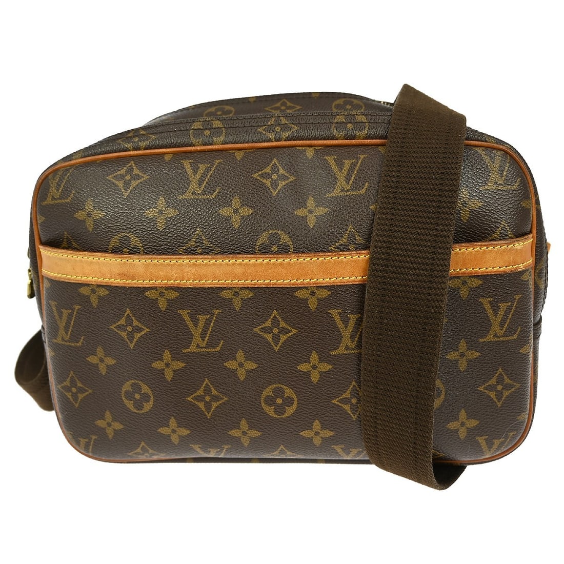 Louis Vuitton Monogram Reporter PM Shoulder Bag M45254 Adjustable Strap: Louis Vuitton Monogram Reporter PM Shoulder Bag M45254 Adjustable Strap This Louis Vuitton Monogram Reporter PM Shoulder Bag combines luxury and practicality, making it an ideal accessory for casual o