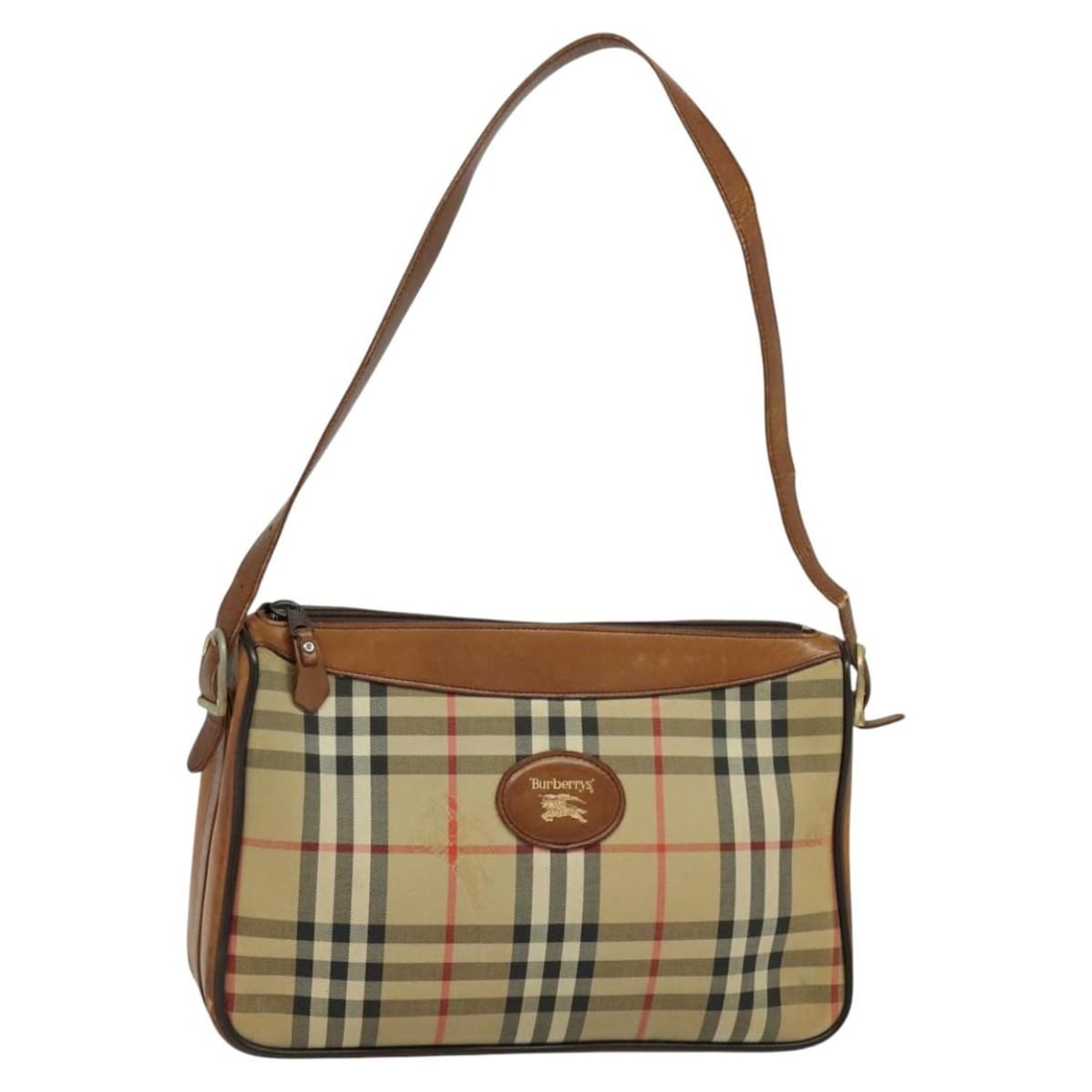 Burberrys Nova Check Beige Canvas Shoulder Bag Authentic: Burberrys Nova Check Beige Canvas Shoulder Bag Authentic This Burberrys Nova Check Shoulder Bag showcases a classic design crafted from durable canvas in a stylish beige color. The bag measures approx