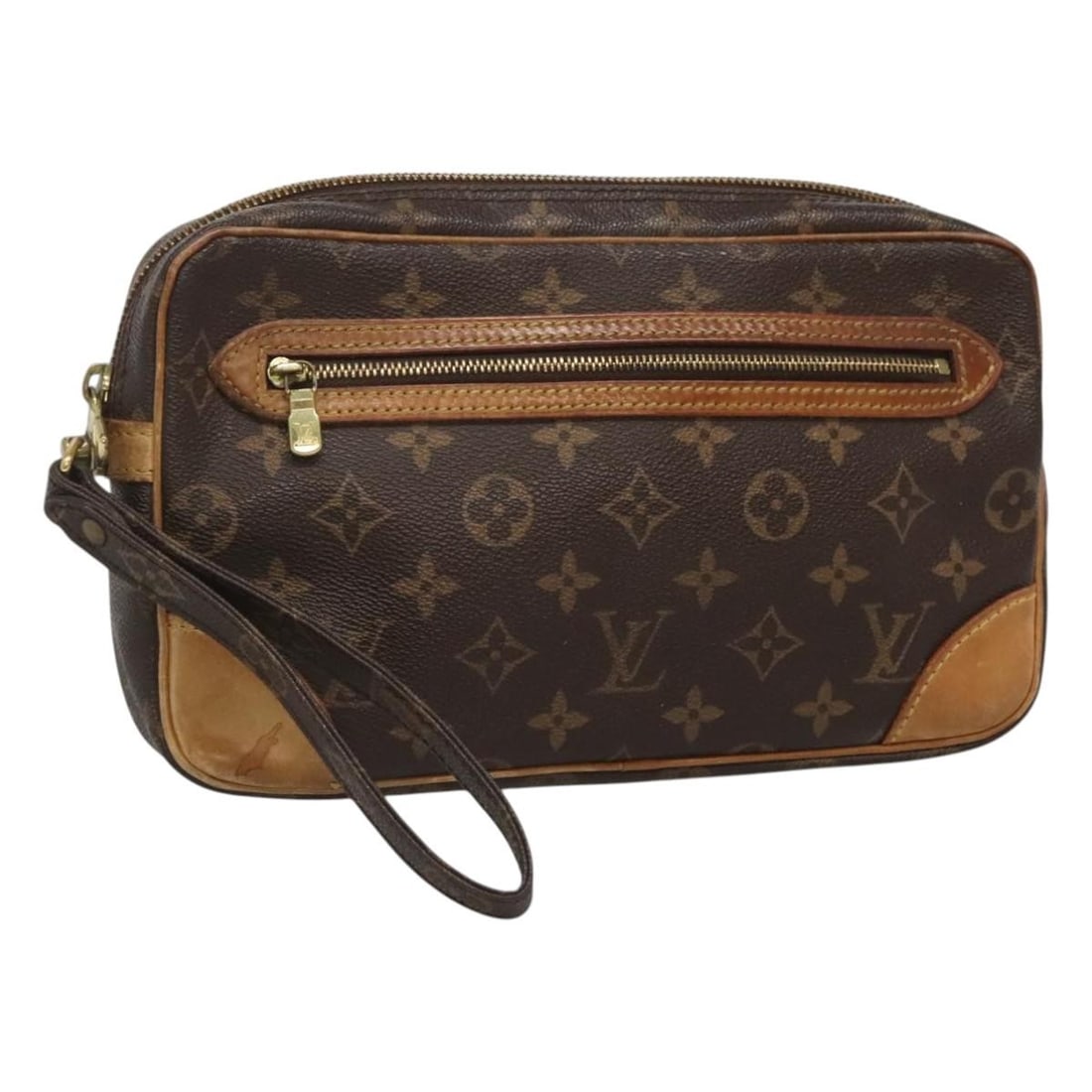 LOUIS VUITTON Monogram Marly Dragonne GM Clutch Bag M51825 Auth (1 of 18)