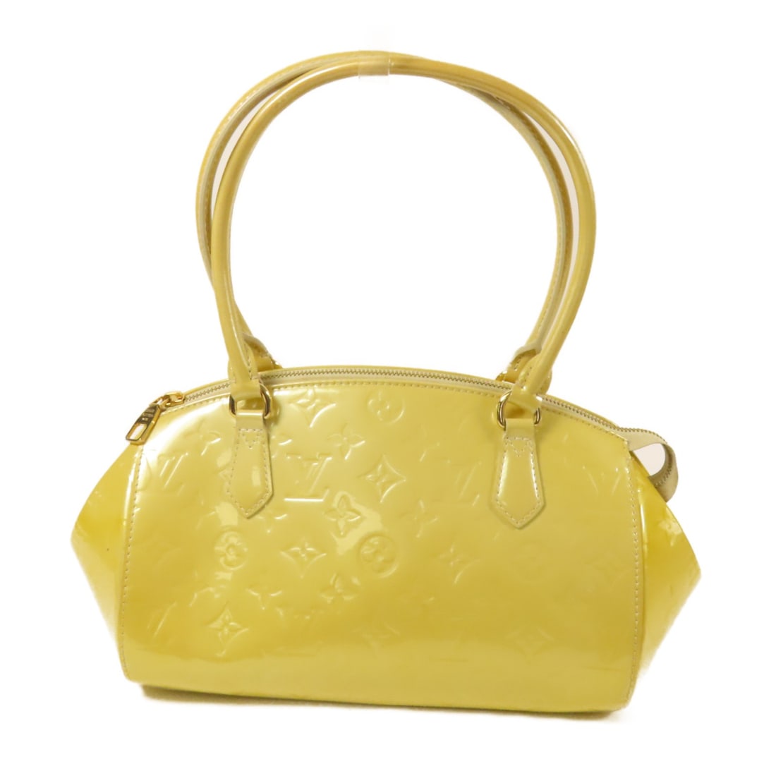 LOUIS VUITTON Sherwood PM Shoulder Bag M91491 Yellow Vernis GHW (1 of 16)