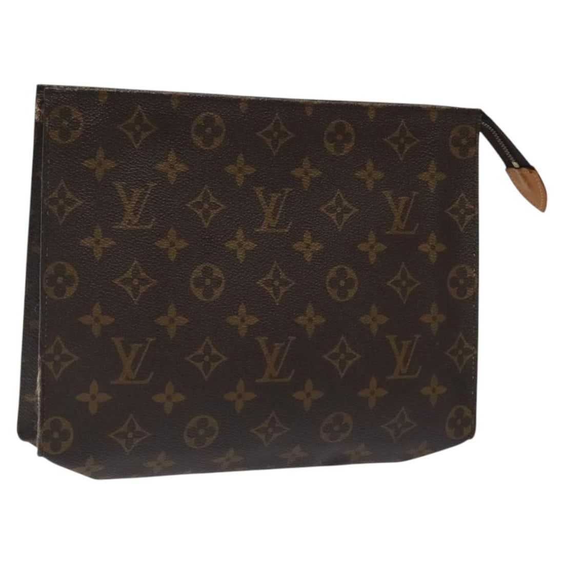 LOUIS VUITTON Monogram Poche Toilette 26 Pouch M47542 Made in France: LOUIS VUITTON Monogram Poche Toilette 26 Pouch M47542 Made in France The LOUIS VUITTON Monogram Poche Toilette 26 Pouch is a stylish accessory crafted from durable Monogram Canvas, showcasing the sign