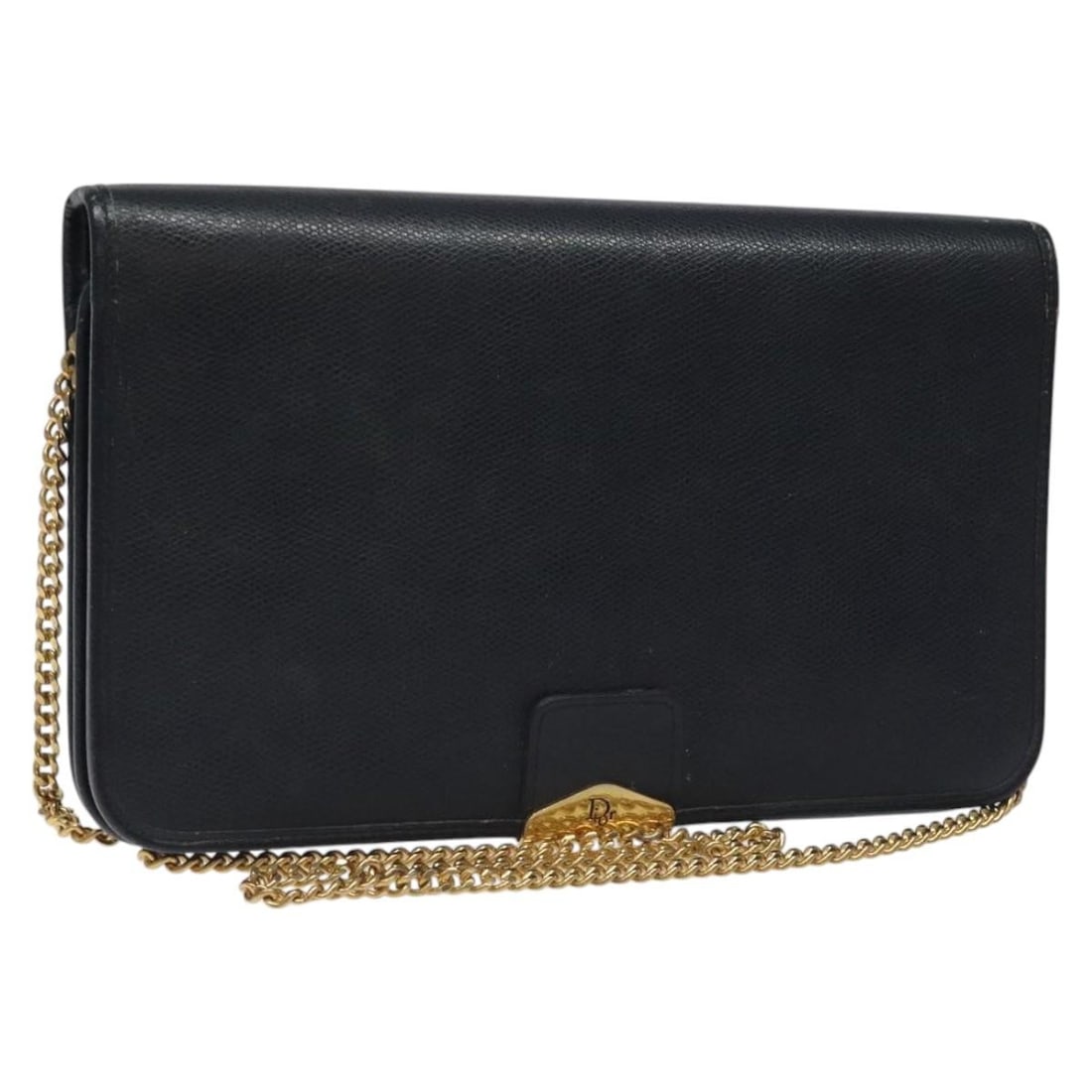 Christian Dior Navy Gold Leather Chain Shoulder Bag BA567: Christian Dior Navy Gold Leather Chain Shoulder Bag BA567 Introducing the Christian Dior Chain Shoulder Bag, a luxurious accessory crafted from high-quality leather in a striking navy and gold color c