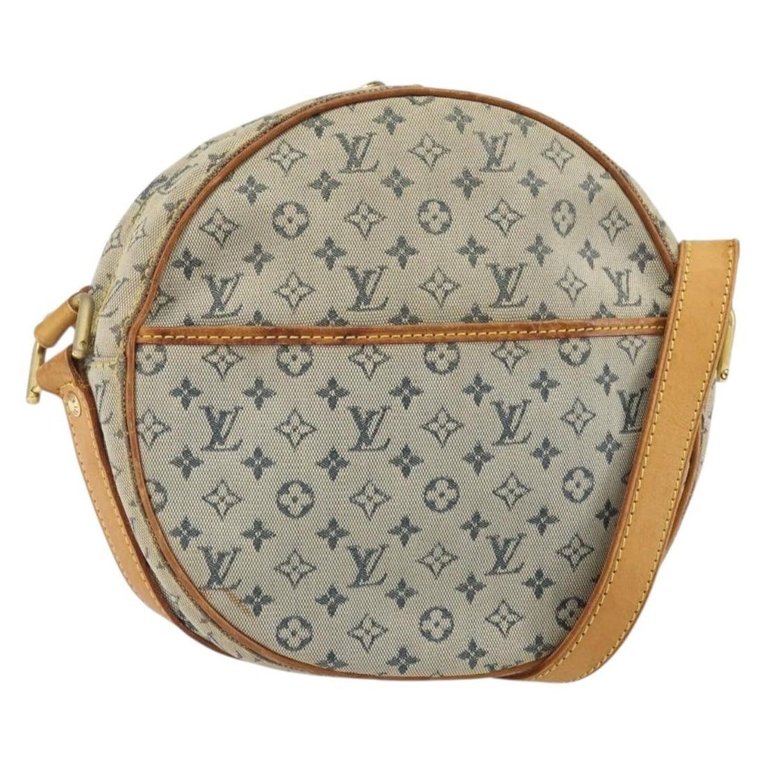 Blue Monogram Mini Jeanne GM Shoulder Bag by Louis Vuitton M92000: Blue Monogram Mini Jeanne GM Shoulder Bag by Louis Vuitton M92000 This Louis Vuitton Monogram Mini Jeanne GM shoulder bag features blue monogram mini canvas and was manufactured in Spain. The bag incl