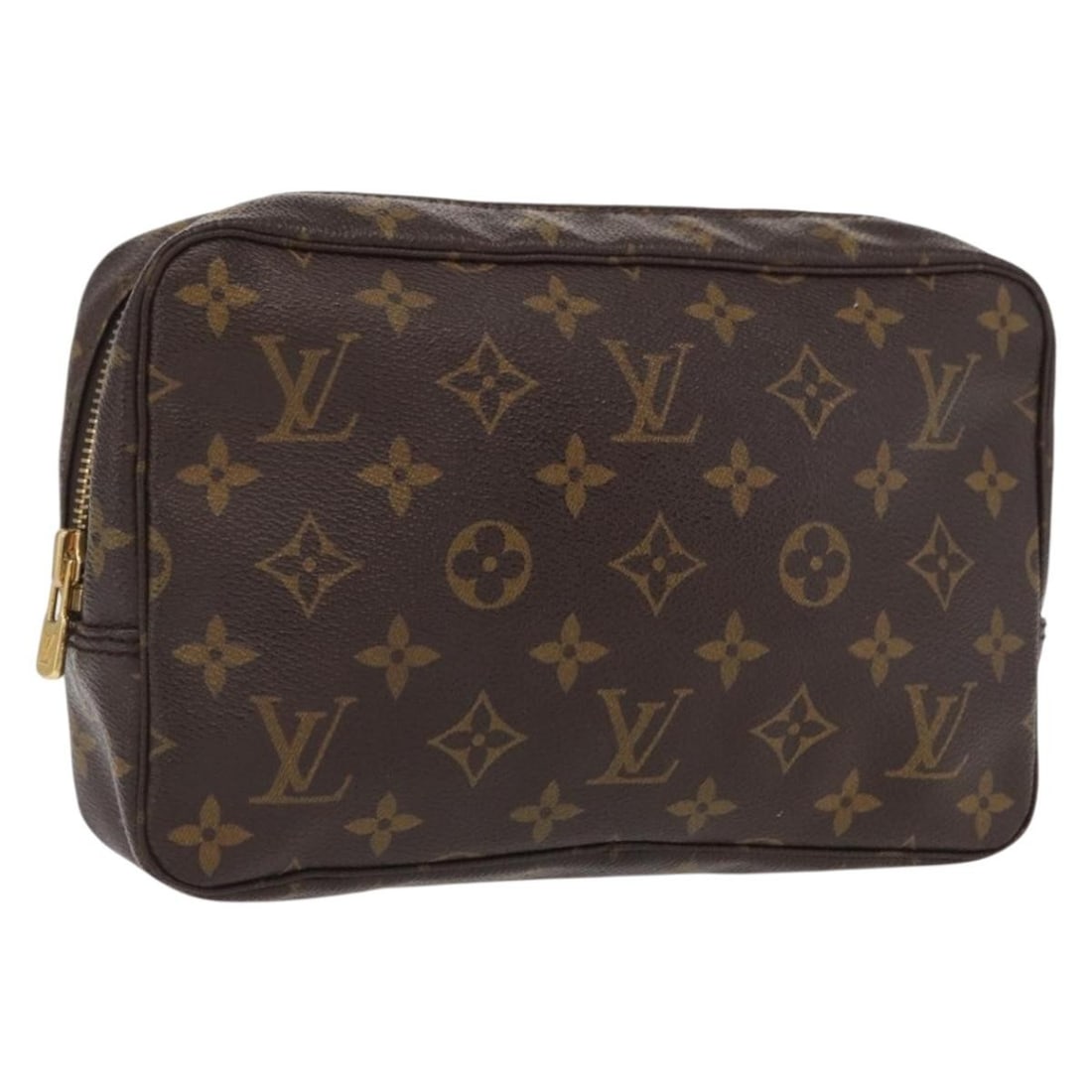 Louis Vuitton Monogram Canvas Trousse Toilette 23 M47524 Clutch Bag: Louis Vuitton Monogram Canvas Trousse Toilette 23 M47524 Clutch Bag This Louis Vuitton Monogram Trousse Toilette 23 clutch bag features the brand's iconic monogram canvas exterior. Crafted in France,