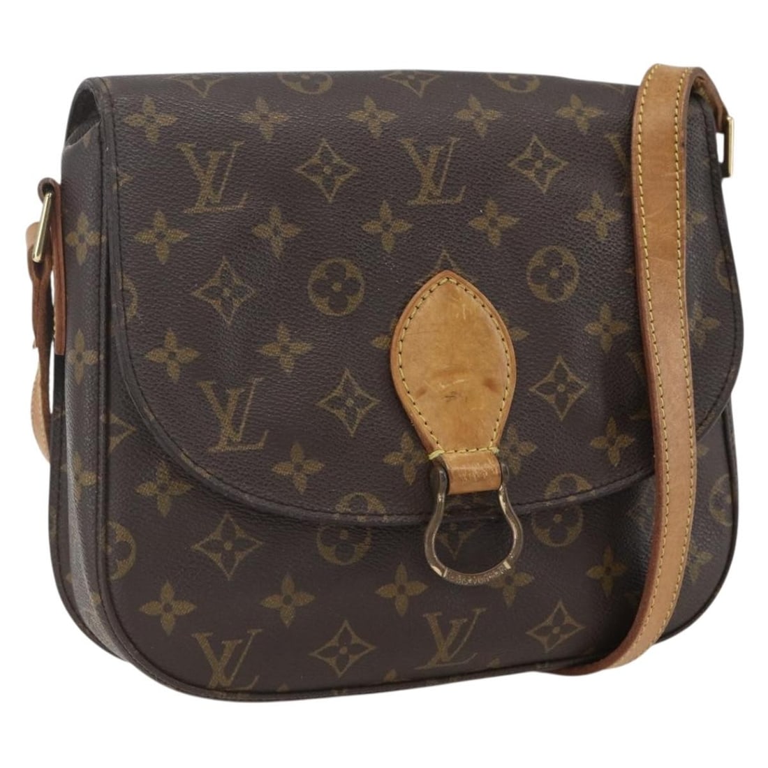 Louis Vuitton Saint Cloud GM Monogram Canvas Shoulder Bag M51242 France: Louis Vuitton Saint Cloud GM Monogram Canvas Shoulder Bag M51242 France This is a Louis Vuitton Monogram Saint Cloud GM shoulder bag crafted in monogram canvas. The bag features a classic monogram ext