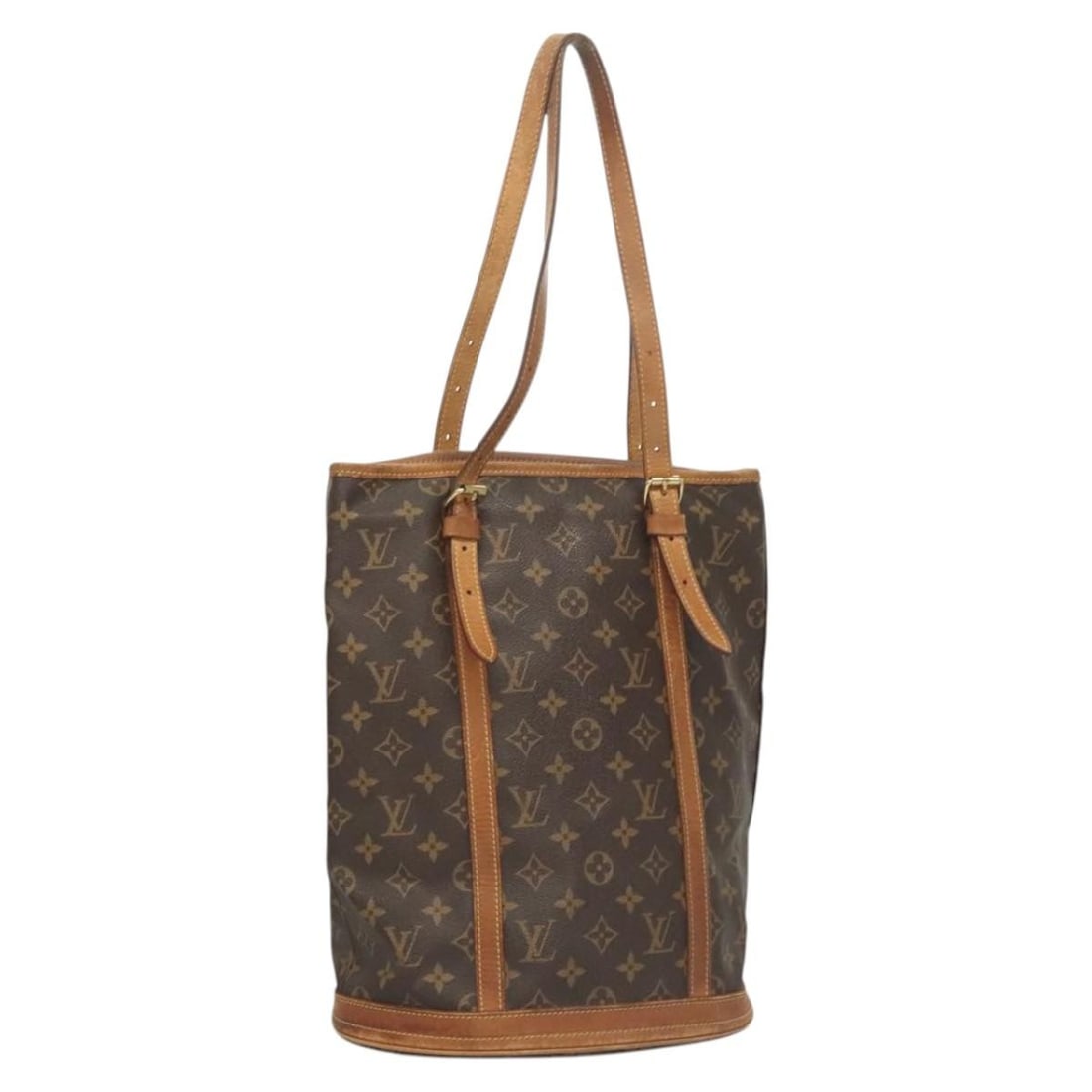 LOUIS VUITTON Monogram Bucket GM Shoulder Bag M42236 Made in France: LOUIS VUITTON Monogram Bucket GM Shoulder Bag M42236 Made in France This LOUIS VUITTON Monogram Bucket GM Shoulder Bag (M42236) is a stylish accessory crafted from durable Monogram Canvas, showcasing