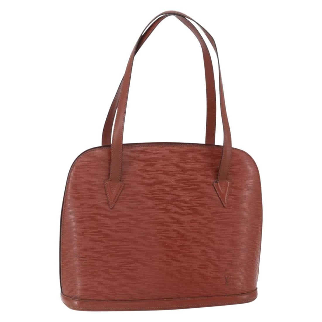 LOUIS VUITTON Epi Lussac Shoulder Bag Brown M52283 France Auth (1 of 18)