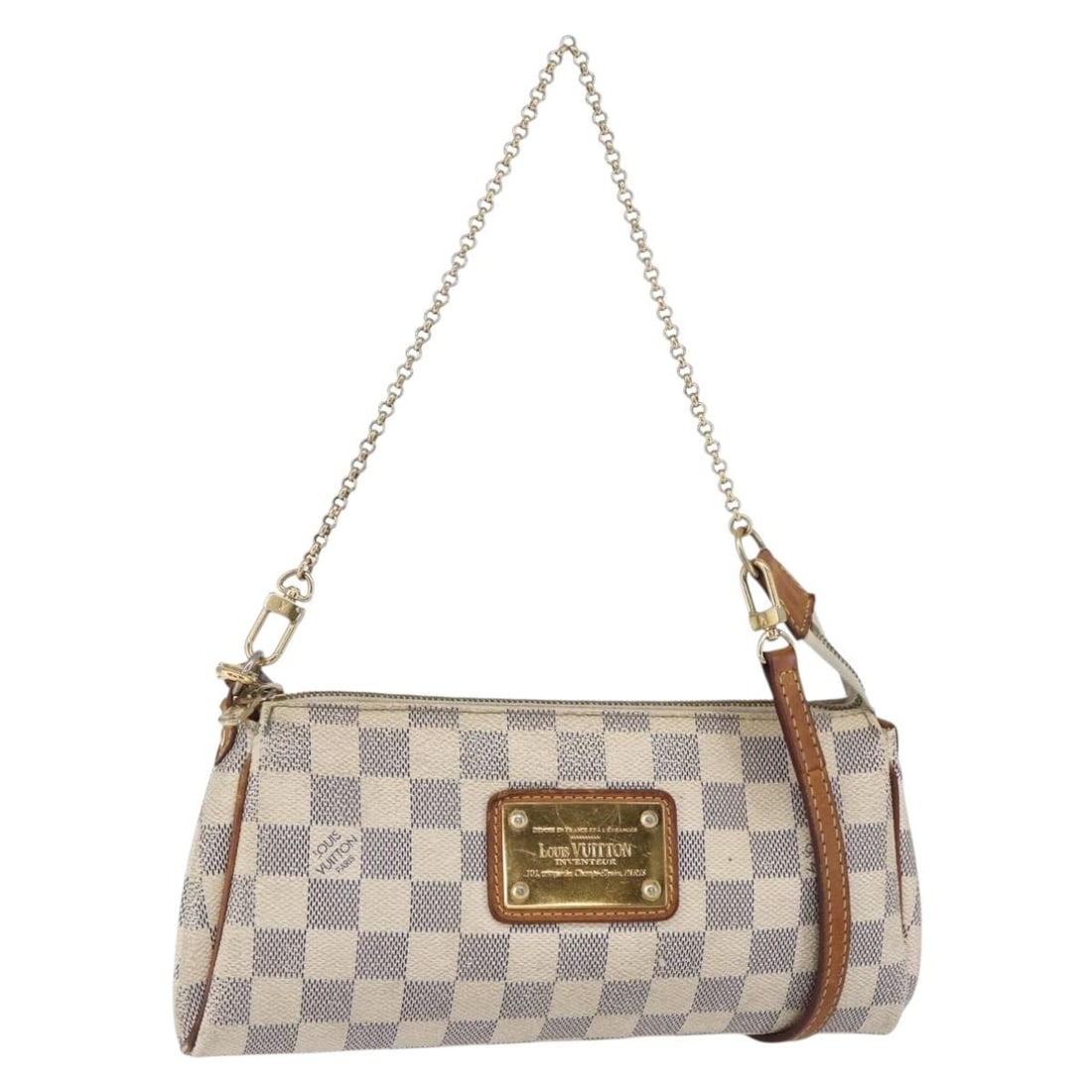 Louis Vuitton Eva Damier Azur Canvas Shoulder Bag with Strap N55214 (1 of 18)
