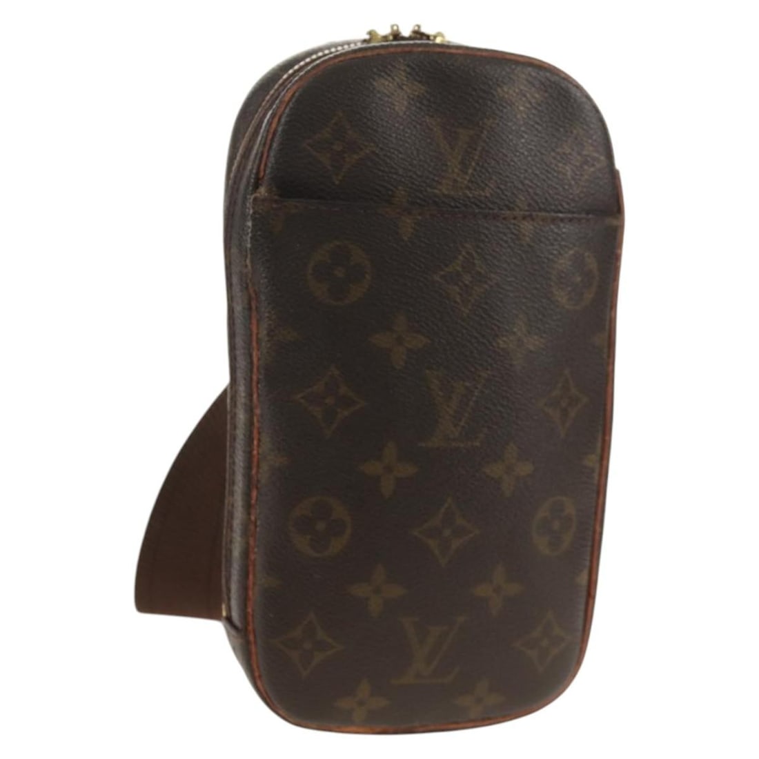 LOUIS VUITTON Monogram Pochette Gange Shoulder Bag M51870 Auth: LOUIS VUITTON Monogram Pochette Gange Shoulder Bag M51870 Auth This authentic LOUIS VUITTON Monogram Pochette Gange Shoulder Bag is a stylish accessory that combines luxury and functionality. Crafted