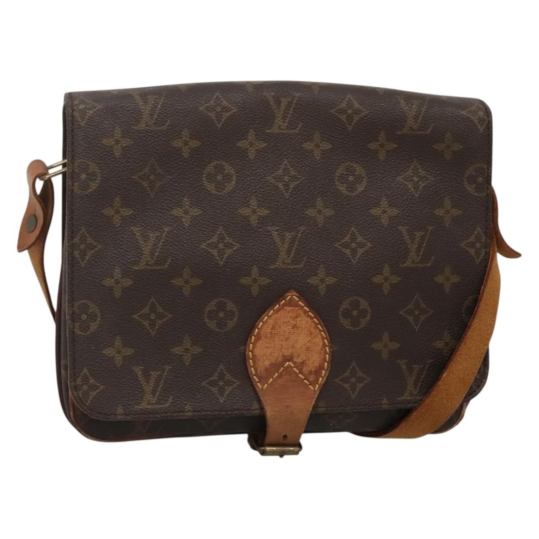 LOUIS VUITTON Monogram Cartouchiere GM Shoulder Bag M51252 France Auth (1 of 18)