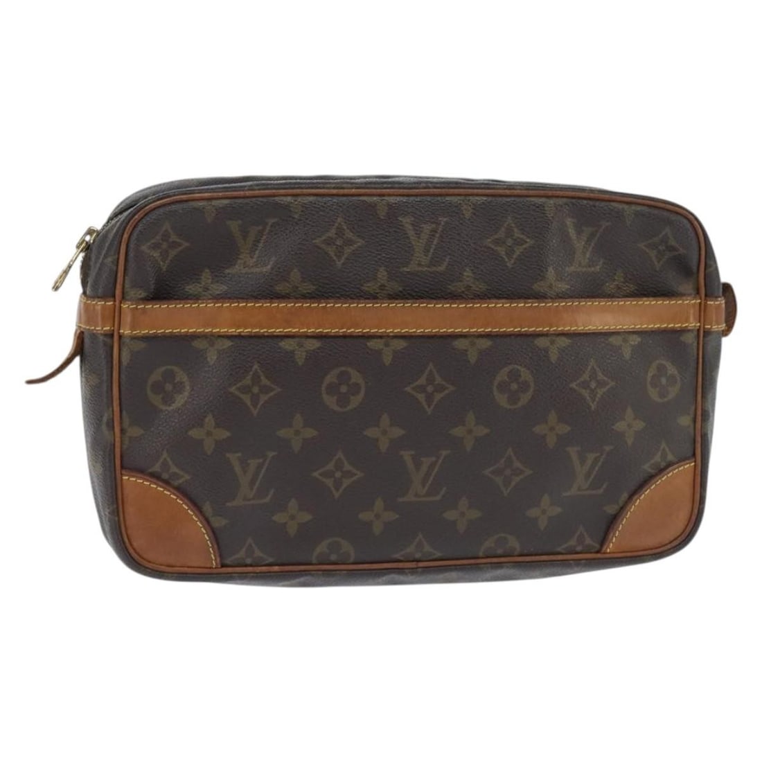 LOUIS VUITTON Monogram Compiegne 28 Clutch Bag M51845 Authentic France: LOUIS VUITTON Monogram Compiegne 28 Clutch Bag M51845 Authentic France This authentic Louis Vuitton Monogram Compiegne 28 Clutch Bag (M51845) is a stylish accessory crafted from durable Monogram Canva