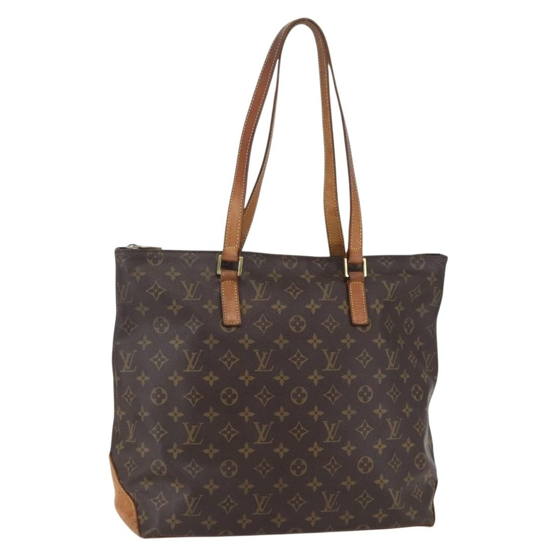 LOUIS VUITTON Monogram Cabas Mezzo Tote Bag M51151 Auth France: LOUIS VUITTON Monogram Cabas Mezzo Tote Bag M51151 Auth France This authentic Louis Vuitton Monogram Cabas Mezzo Tote Bag is a stylish and practical accessory for everyday use. Crafted from durable Mo
