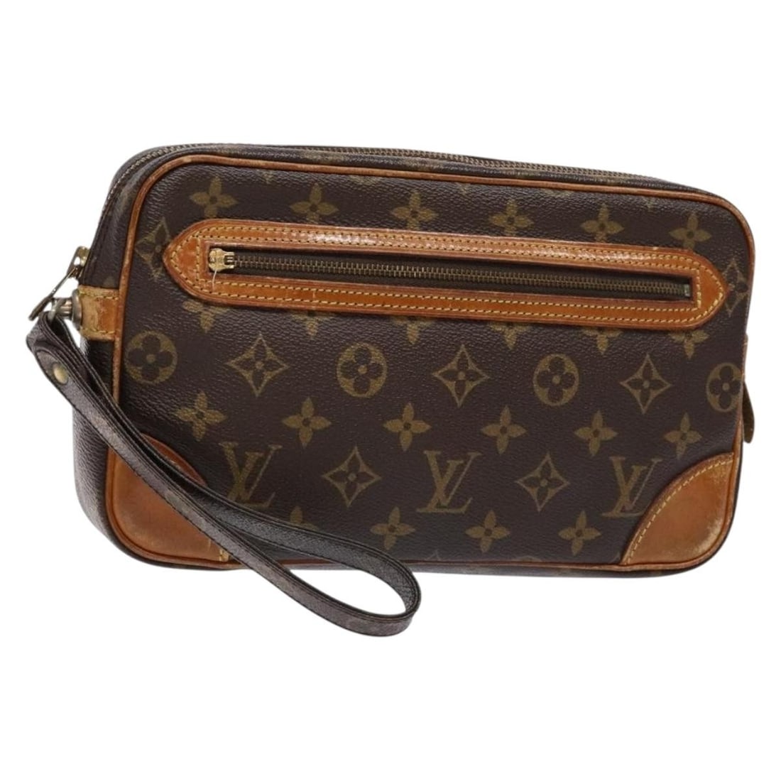 LOUIS VUITTON Monogram Marly Dragonne GM Clutch Bag M51825 Authentic Vintage (1 of 18)