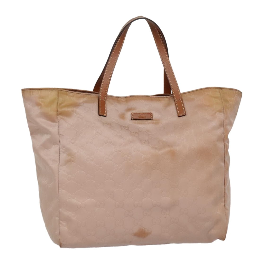 GUCCI GG Canvas Tote Bag Pink Brown Gold 282439 Made in Italy (1 of 18)