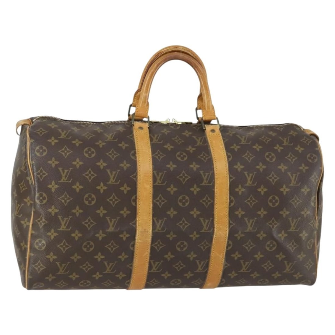 Louis Vuitton Keepall 50 Monogram Canvas Boston Travel Bag M41426: Louis Vuitton Keepall 50 Monogram Canvas Boston Travel Bag M41426 This is a Louis Vuitton Monogram Keepall 50 Boston Bag, crafted from signature monogram canvas. The bag features a spacious interior a