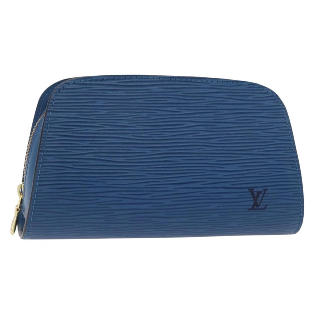 LOUIS VUITTON Epi Dauphine PM Blue Pouch M48445 Auth (1 of 18)