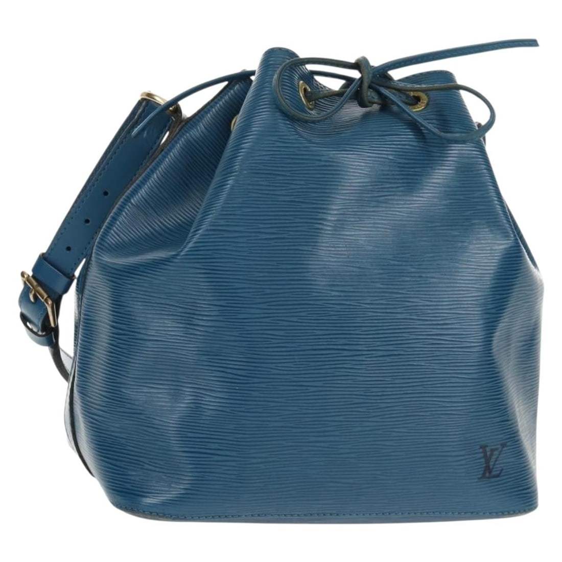 LOUIS VUITTON Epi Petit Noe Blue Shoulder Bag M44105 Auth (1 of 18)