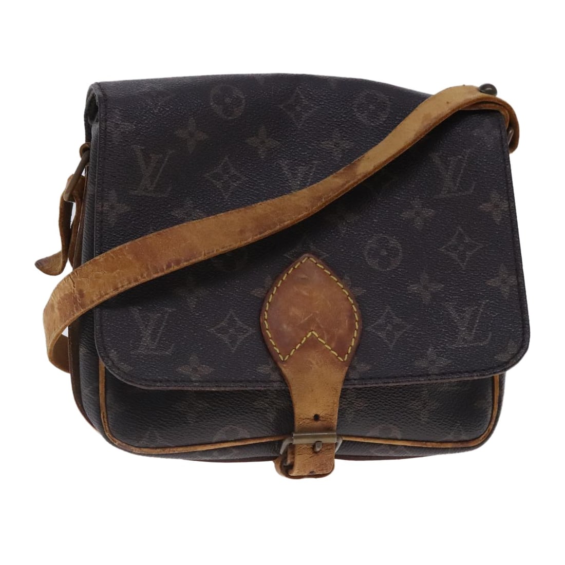 LOUIS VUITTON Monogram Cartouchiere MM Shoulder Bag M51253 Made in France: LOUIS VUITTON Monogram Cartouchiere MM Shoulder Bag M51253 Made in France The LOUIS VUITTON Monogram Cartouchiere MM Shoulder Bag is a stylish accessory crafted from durable Monogram Canvas. This bag