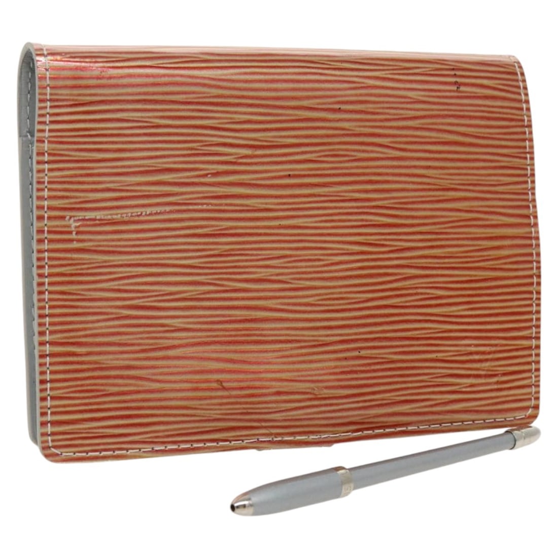 LOUIS VUITTON Cyber Epi Orange Agenda PM Planner Cover M99081 Auth (1 of 18)