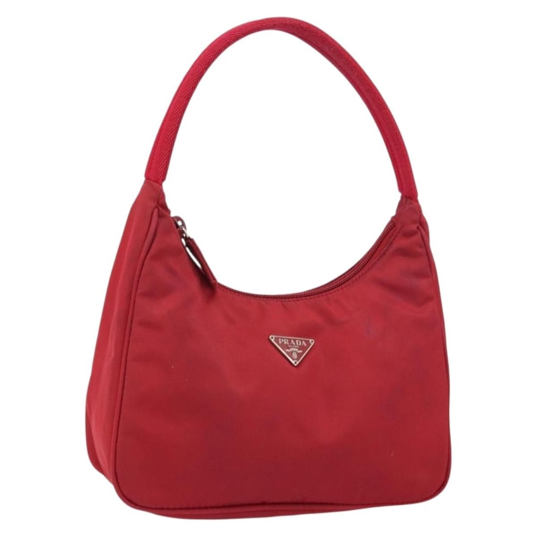 Red Nylon Prada Pouch Style Handbag Made in Italy (1 of 18)