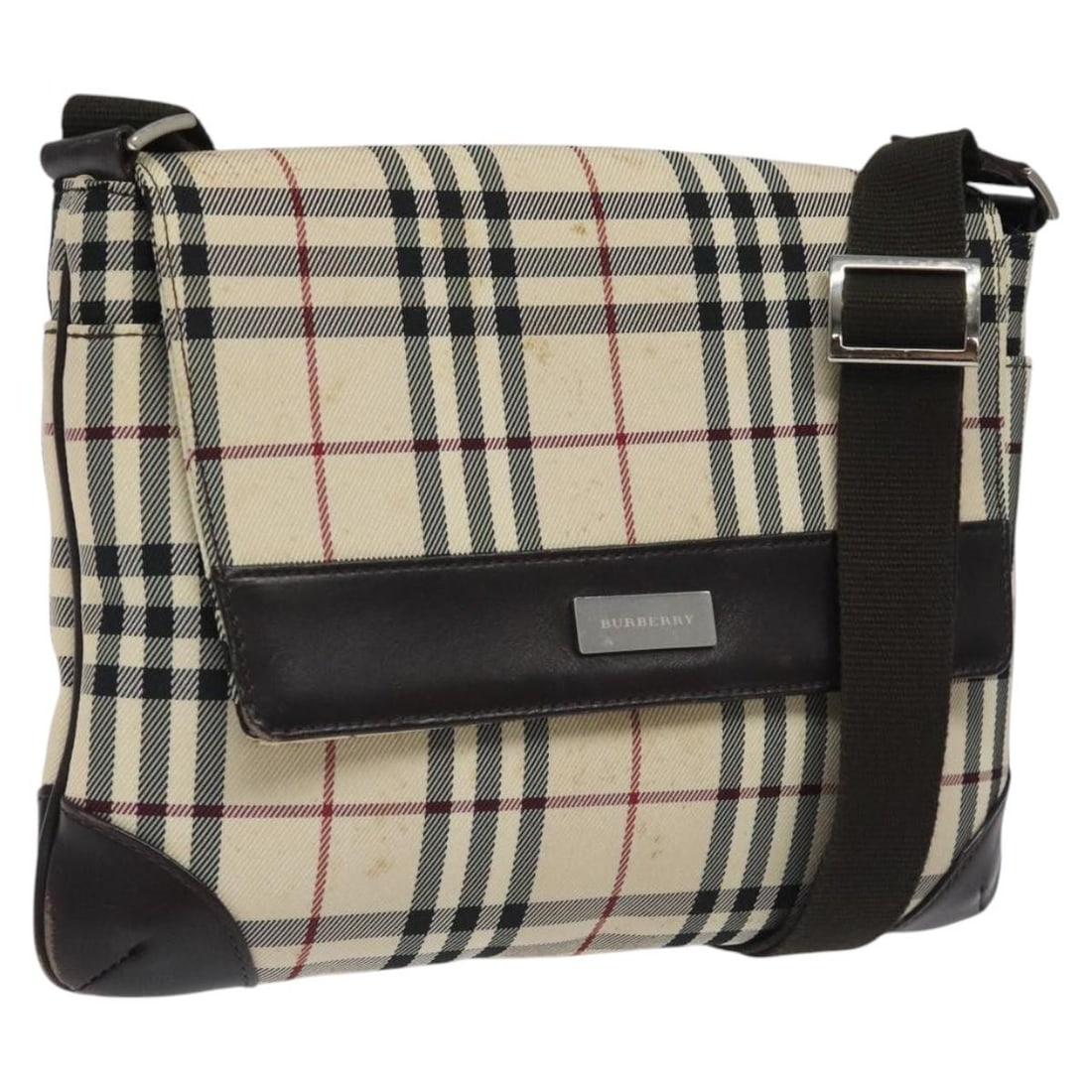 Burberry Nova Check Nylon Shoulder Bag Beige Brown Silver: Burberry Nova Check Nylon Shoulder Bag Beige Brown Silver This Burberry Nova Check Shoulder Bag is crafted from durable nylon in a chic beige, brown, and silver color palette. Designed for versatility