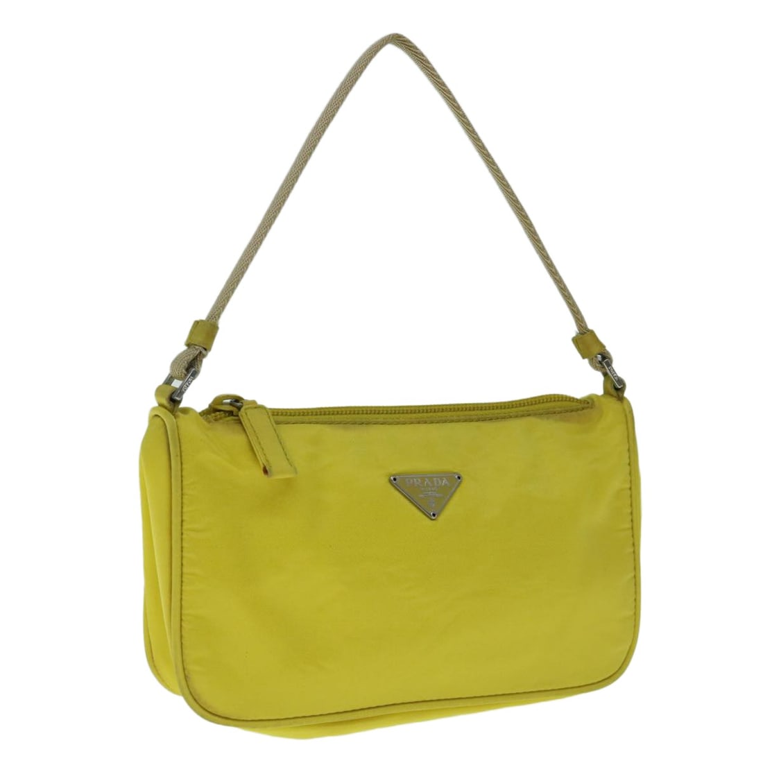 PRADA Yellow Nylon Accessory Pouch Made in Italy (1 of 18)