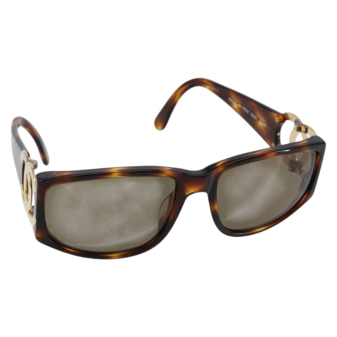 Authentic CHANEL Brown Plastic Sunglasses Made in Italy (1 of 11)