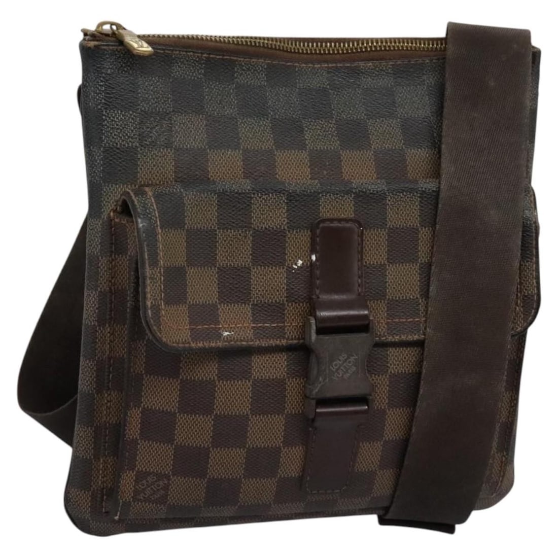 LOUIS VUITTON Damier Ebene Pochette Merwiel Shoulder Bag N51127 Auth: LOUIS VUITTON Damier Ebene Pochette Merwiel Shoulder Bag N51127 Auth This LOUIS VUITTON Damier Ebene Pochette Merwiel Shoulder Bag is a chic and stylish accessory, crafted from durable Damier Ebene ca