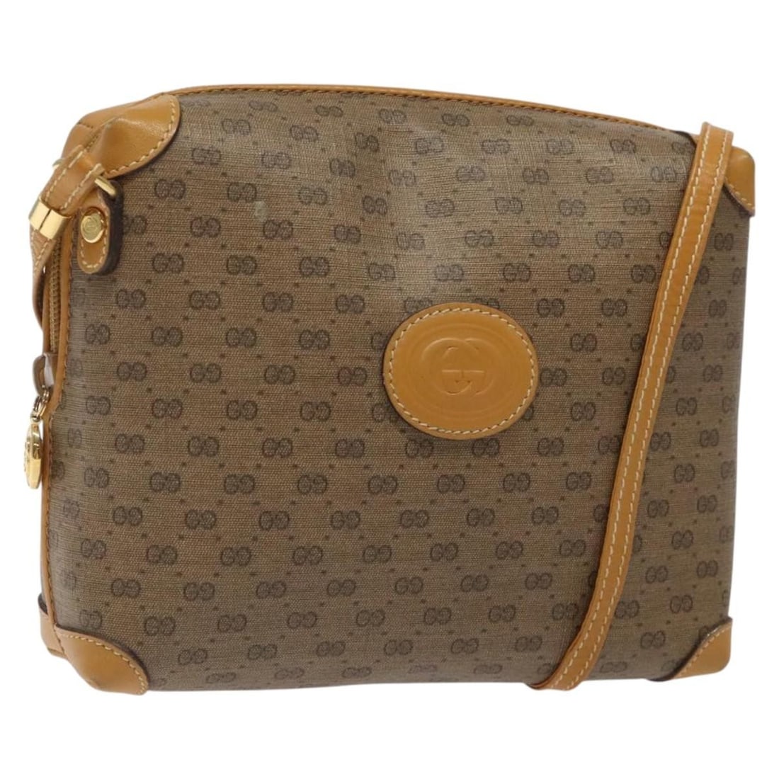 GUCCI Micro GG Supreme Shoulder Bag Beige Gold 007 115 0093 Italy (1 of 18)