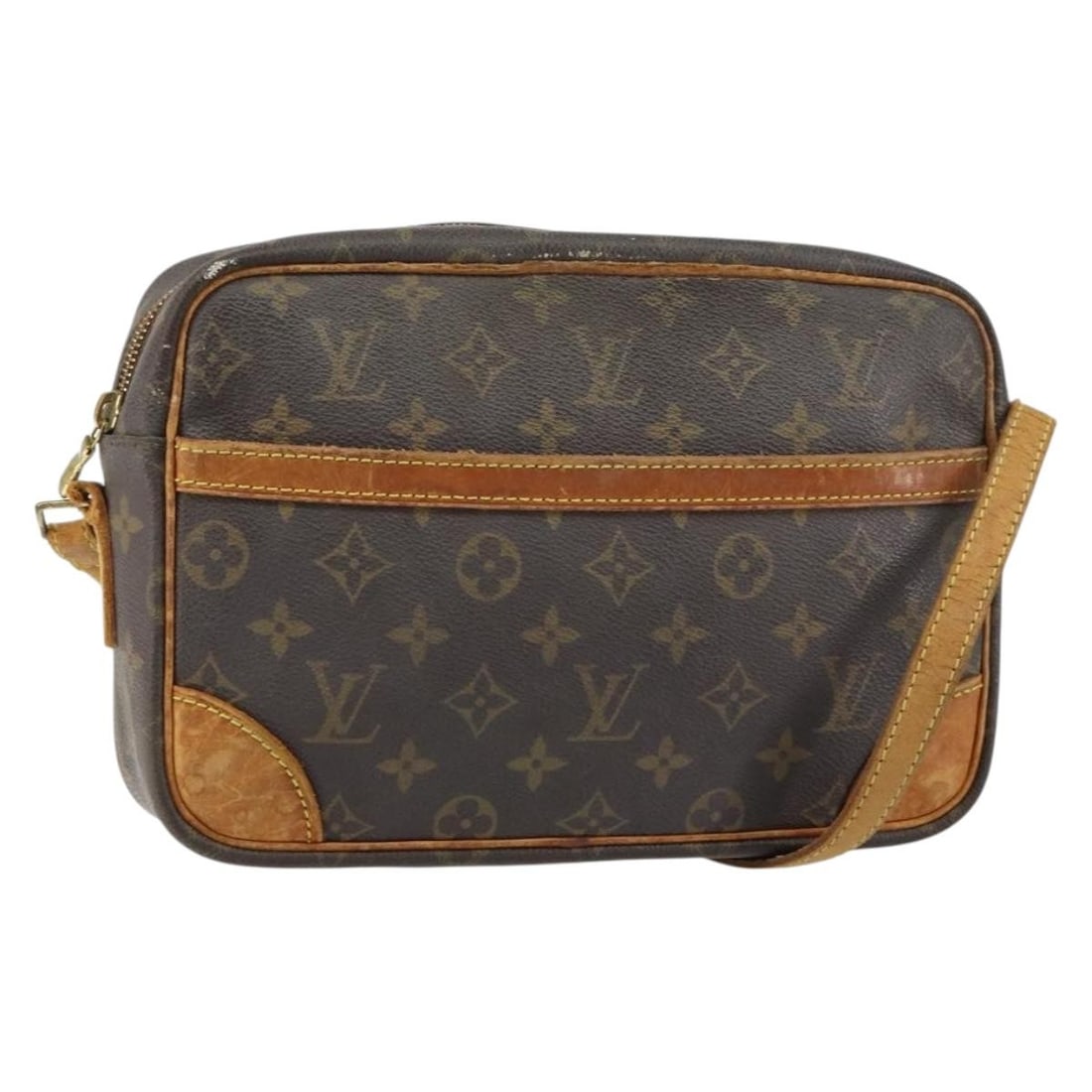 Louis Vuitton Trocadero 27 Monogram Canvas Shoulder Bag M51274 France: Louis Vuitton Trocadero 27 Monogram Canvas Shoulder Bag M51274 France This Louis Vuitton Monogram Trocadero 27 shoulder bag features the signature monogram canvas exterior and is crafted in France. Th