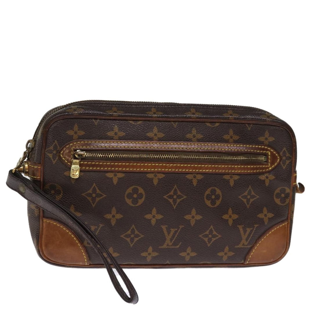 LOUIS VUITTON Monogram Marly Dragonne GM Clutch Bag M51825 France Auth: LOUIS VUITTON Monogram Marly Dragonne GM Clutch Bag M51825 France Auth Elevate your accessory game with the LOUIS VUITTON Monogram Marly Dragonne GM Clutch Bag. Crafted from iconic Monogram Canvas, th