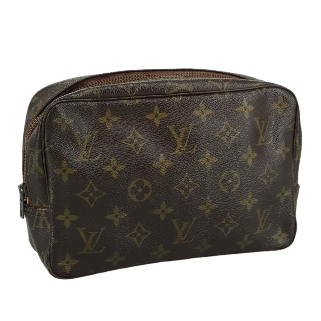 Louis Vuitton Monogram Trousse Toilette 23 Clutch Bag M47524 Made in France: Louis Vuitton Monogram Trousse Toilette 23 Clutch Bag M47524 Made in France Introducing the LOUIS VUITTON Monogram Trousse Toilette 23 Clutch Bag, a timeless accessory crafted from signature Monogram