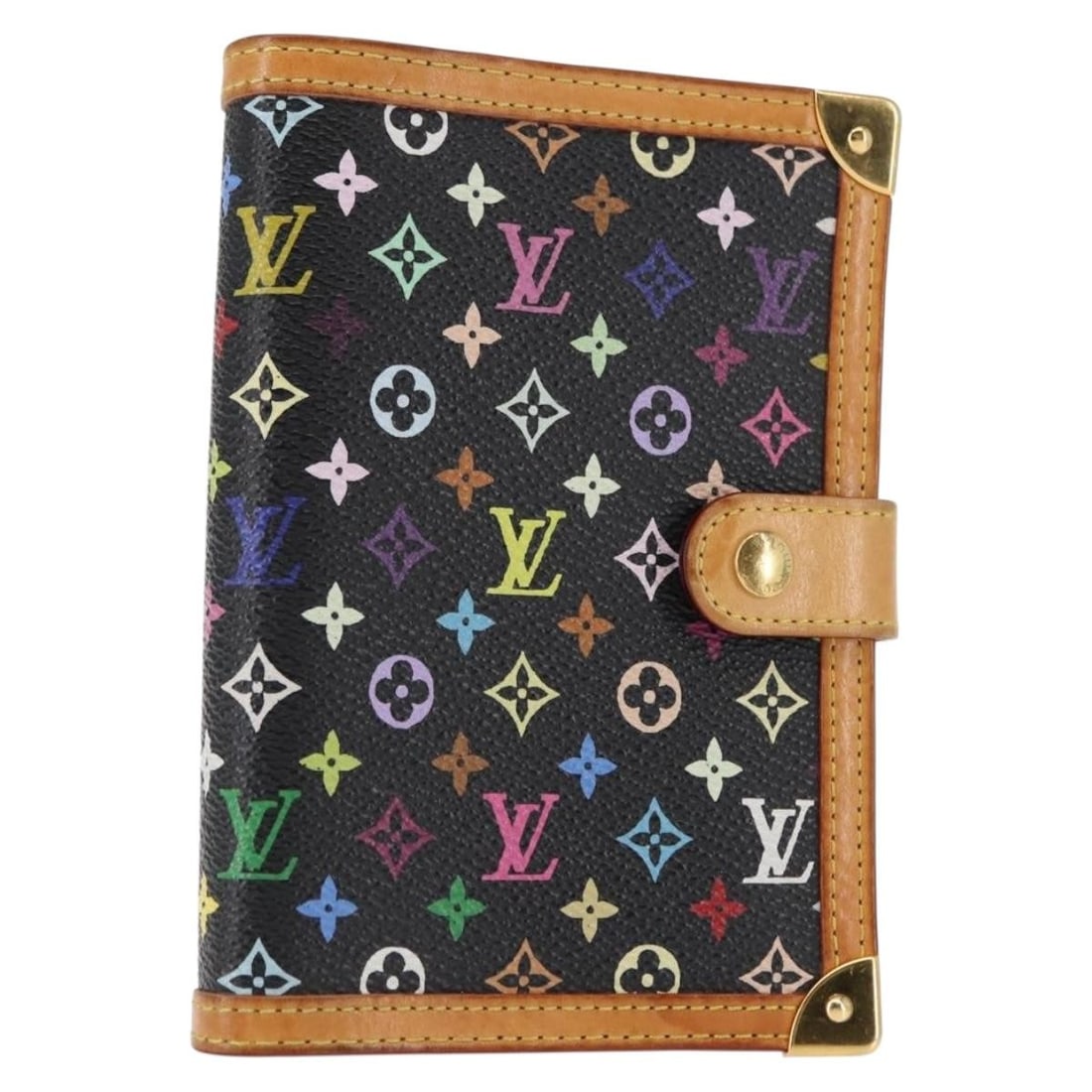 LOUIS VUITTON Black Multicolor Agenda PM Planner Cover R20895 Made in Spain (1 of 18)