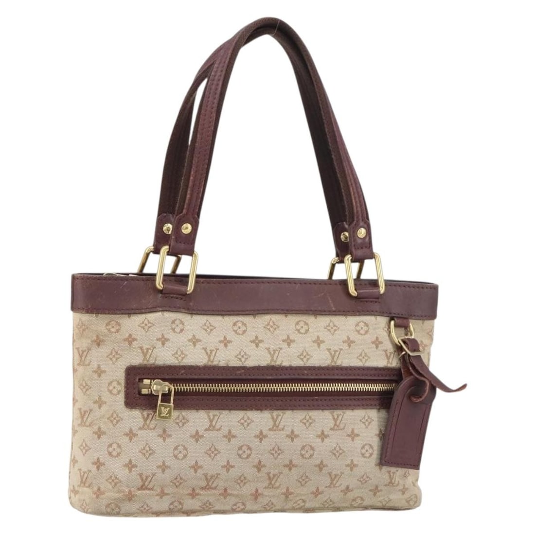 LOUIS VUITTON Monogram Mini Lucille PM Hand Bag Red M92678 Authentic: LOUIS VUITTON Monogram Mini Lucille PM Hand Bag Red M92678 Authentic This Louis Vuitton Monogram Mini Lucille PM Hand Bag is a stylish accessory crafted from Monogram Mini Canvas in a vibrant red colo