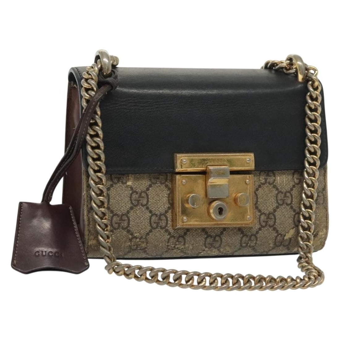 GUCCI GG Supreme Chain Shoulder Bag Beige Gold PVC 409487 Authentic: GUCCI GG Supreme Chain Shoulder Bag Beige Gold PVC 409487 Authentic Discover the elegance of the GUCCI GG Supreme Chain Shoulder Bag, a stylish accessory crafted in Italy. This exquisite shoulder bag