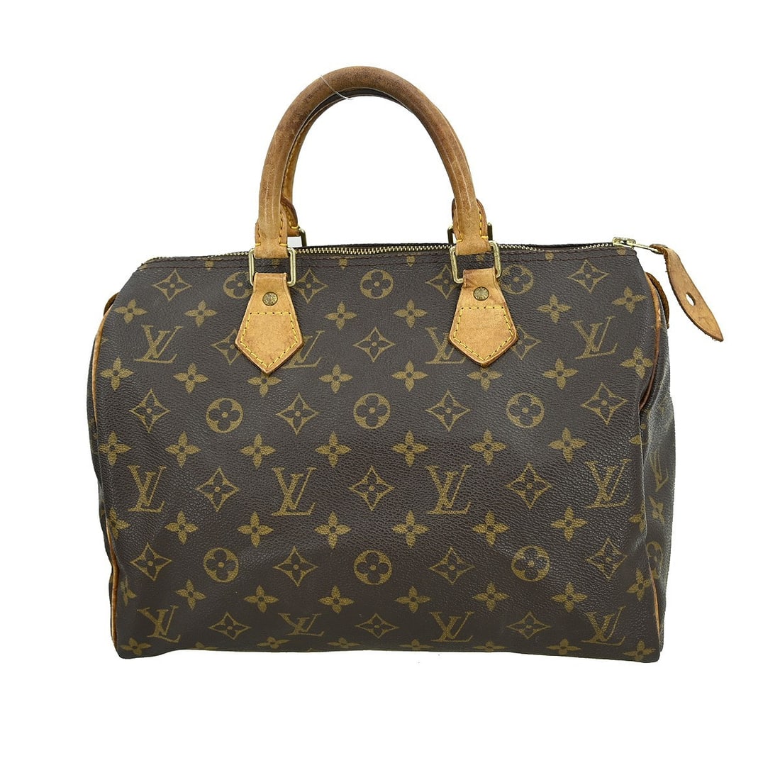 Louis Vuitton Speedy 30 Monogram Handbag M41526 Vintage Leather (1 of 11)