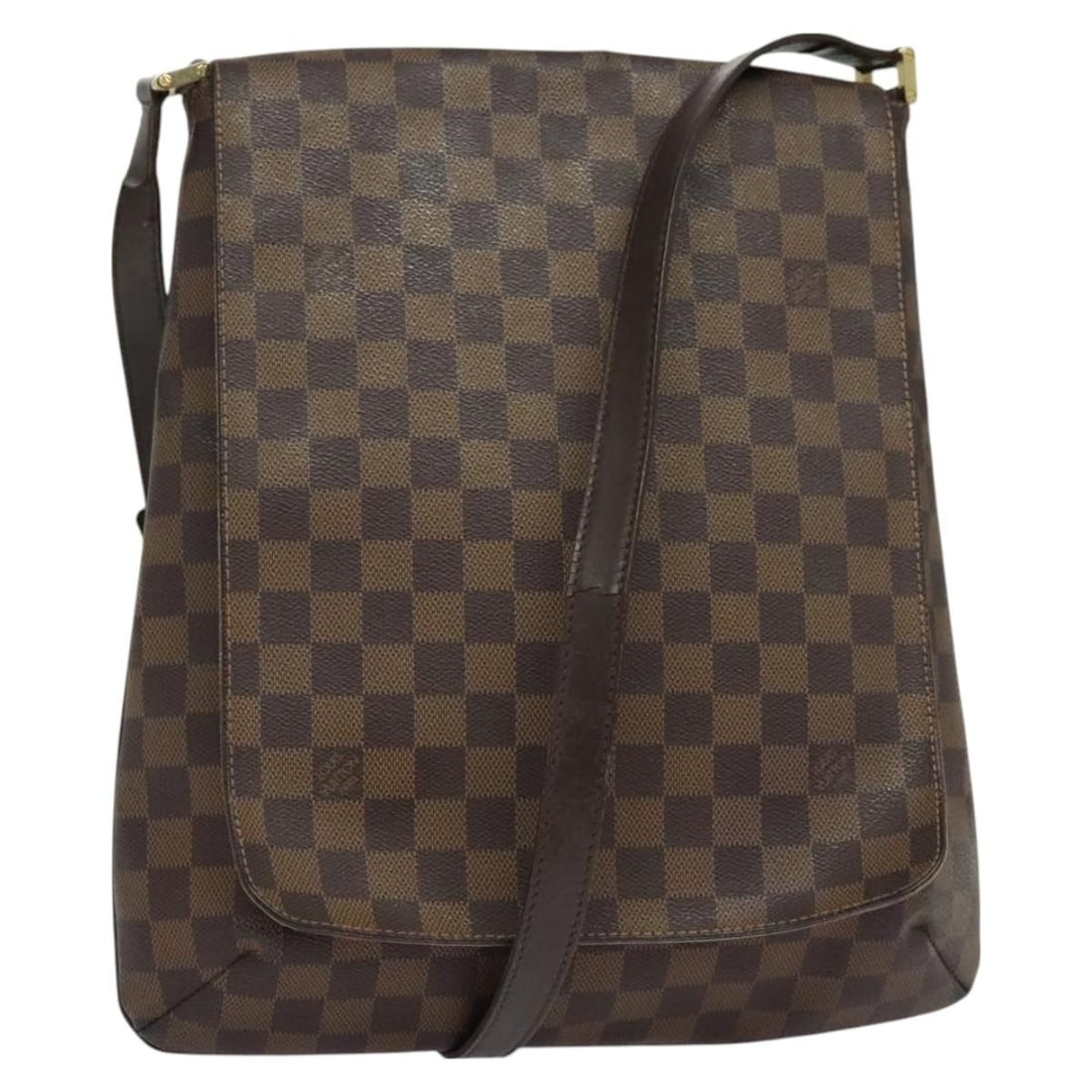 LOUIS VUITTON Damier Ebene Musette Shoulder Bag N51302 Made in France: LOUIS VUITTON Damier Ebene Musette Shoulder Bag N51302 Made in France This authentic LOUIS VUITTON Damier Ebene Musette Shoulder Bag is a stylish accessory crafted from durable Damier Ebene canvas. Th