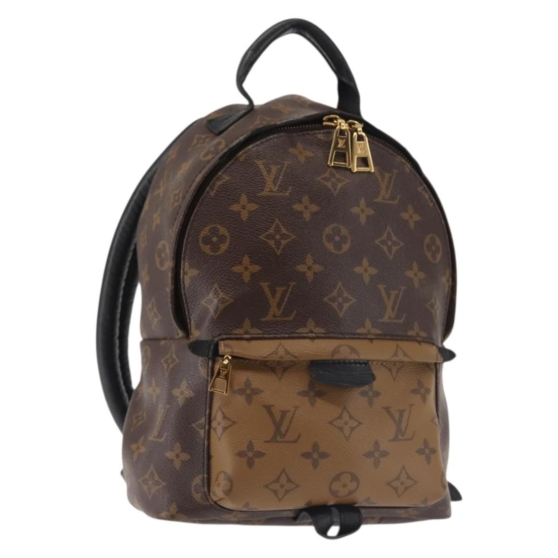 LOUIS VUITTON Monogram Reverse Palm Springs PM Backpack M44870 Auth Made in France: LOUIS VUITTON Monogram Reverse Palm Springs PM Backpack M44870 Auth Made in France The LOUIS VUITTON Monogram Reverse Palm Springs PM Backpack is a stylish and functional accessory crafted from Monogr