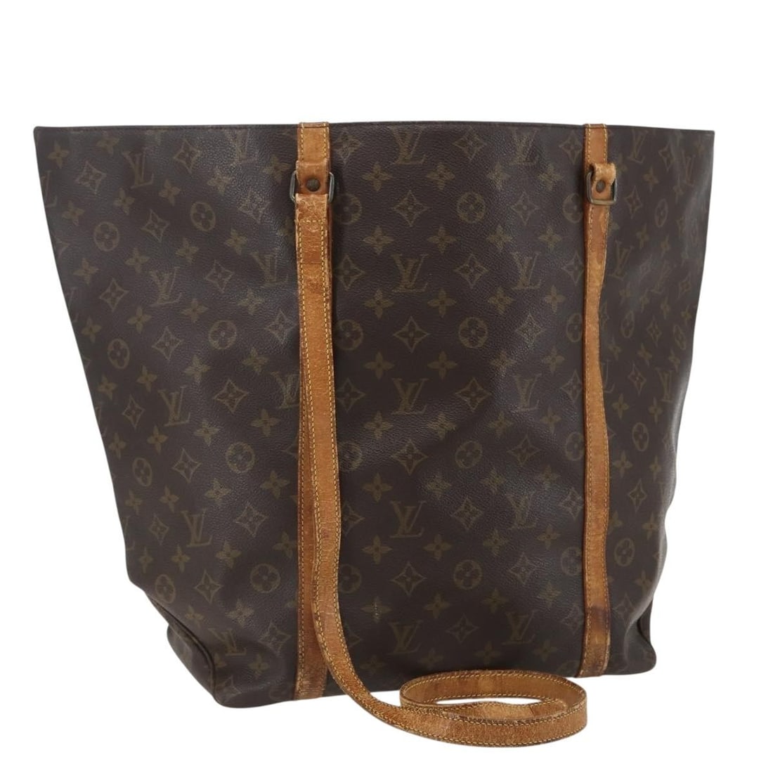 LOUIS VUITTON Monogram Sac Shopping GM Tote Bag M51110 France: LOUIS VUITTON Monogram Sac Shopping GM Tote Bag M51110 France This LOUIS VUITTON Monogram Sac Shopping GM Tote Bag (Model M51110) is a stylish addition to your collection. Crafted from iconic Monogram