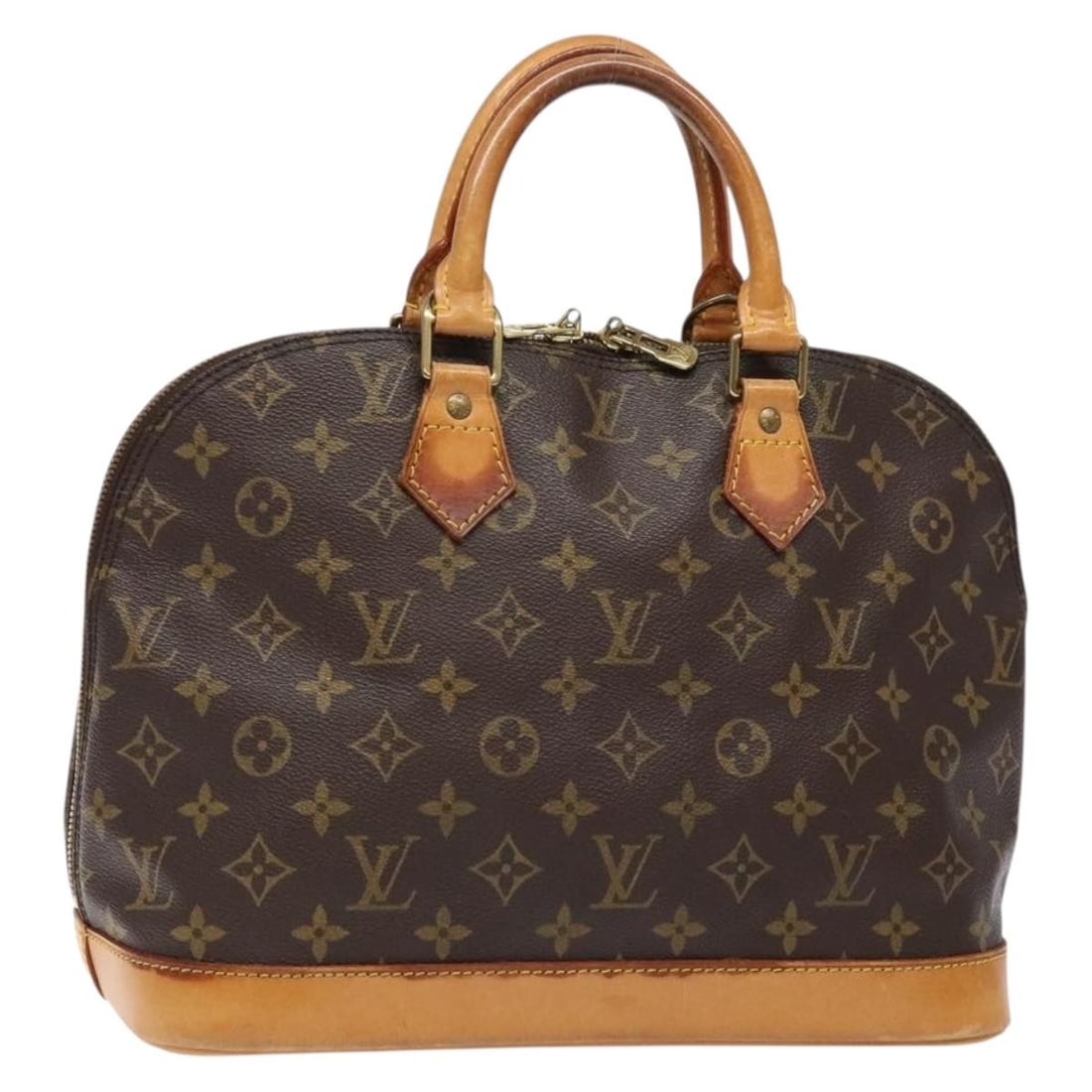 LOUIS VUITTON Monogram Alma Hand Bag M51130 Auth Made in France: LOUIS VUITTON Monogram Alma Hand Bag M51130 Auth Made in France The LOUIS VUITTON Monogram Alma Hand Bag (M51130) is a stylish and iconic accessory that showcases the classic Monogram canvas. Manufact