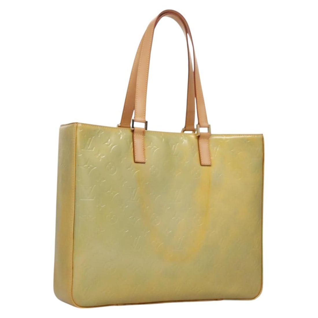 LOUIS VUITTON M91028 Monogram Vernis Columbus Tote Bag Gris: LOUIS VUITTON M91028 Monogram Vernis Columbus Tote Bag Gris Introducing the LOUIS VUITTON Monogram Vernis Columbus Tote Bag in a sophisticated Gris color. This stylish tote bag is crafted from high-qu