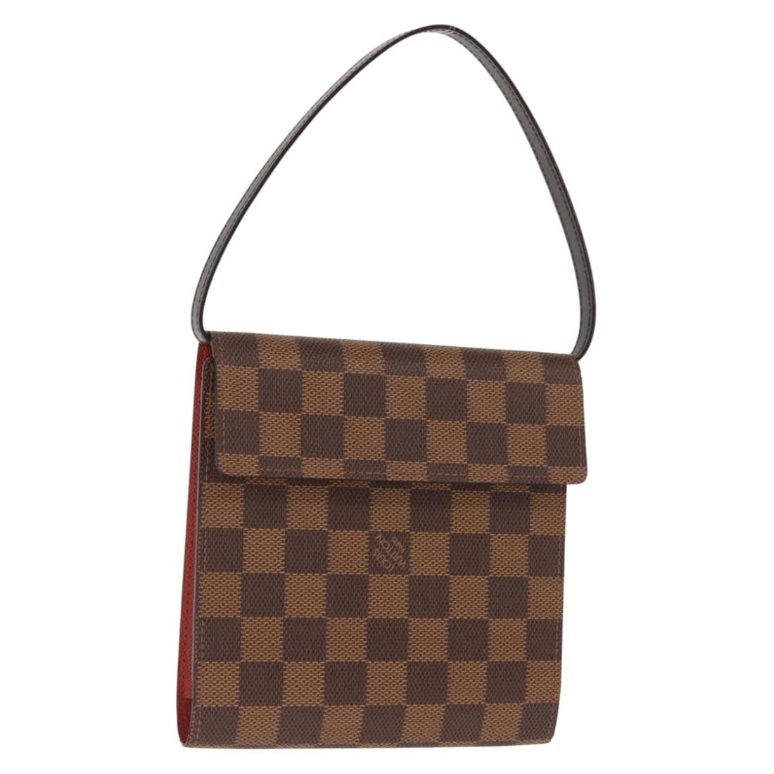 LOUIS VUITTON Damier Ebene Canvas Pouch N62935 Authentic: LOUIS VUITTON Damier Ebene Canvas Pouch N62935 Authentic This Louis Vuitton Damier Ebene CD Holder Pouch is a stylish accessory made from durable Damier Ebene canvas. With dimensions of approximately