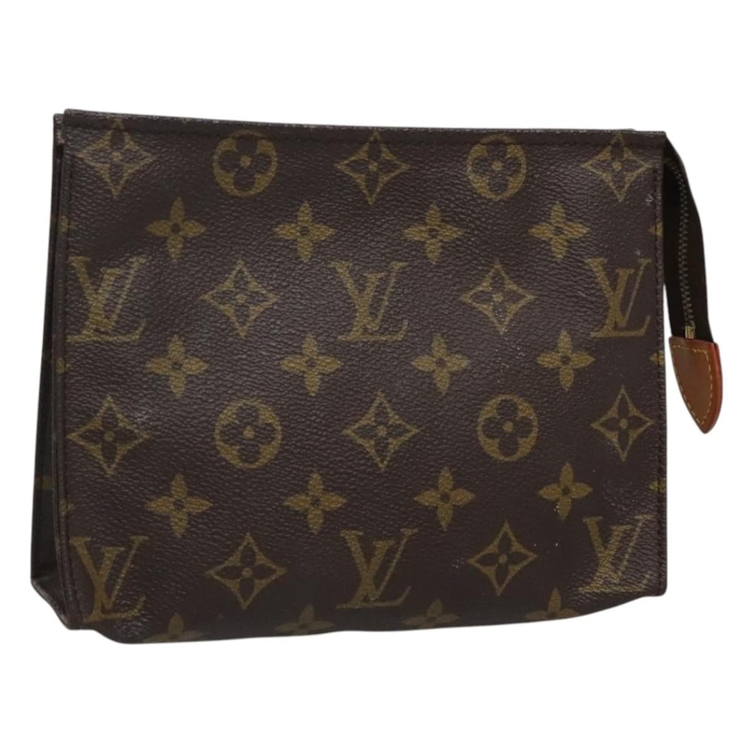 LOUIS VUITTON Monogram Poche Toilette 19 Pouch M47544 France Auth: LOUIS VUITTON Monogram Poche Toilette 19 Pouch M47544 France Auth Introducing the LOUIS VUITTON Monogram Poche Toilette 19 Pouch, a stylish accessory crafted from iconic Monogram Canvas. This pouch is