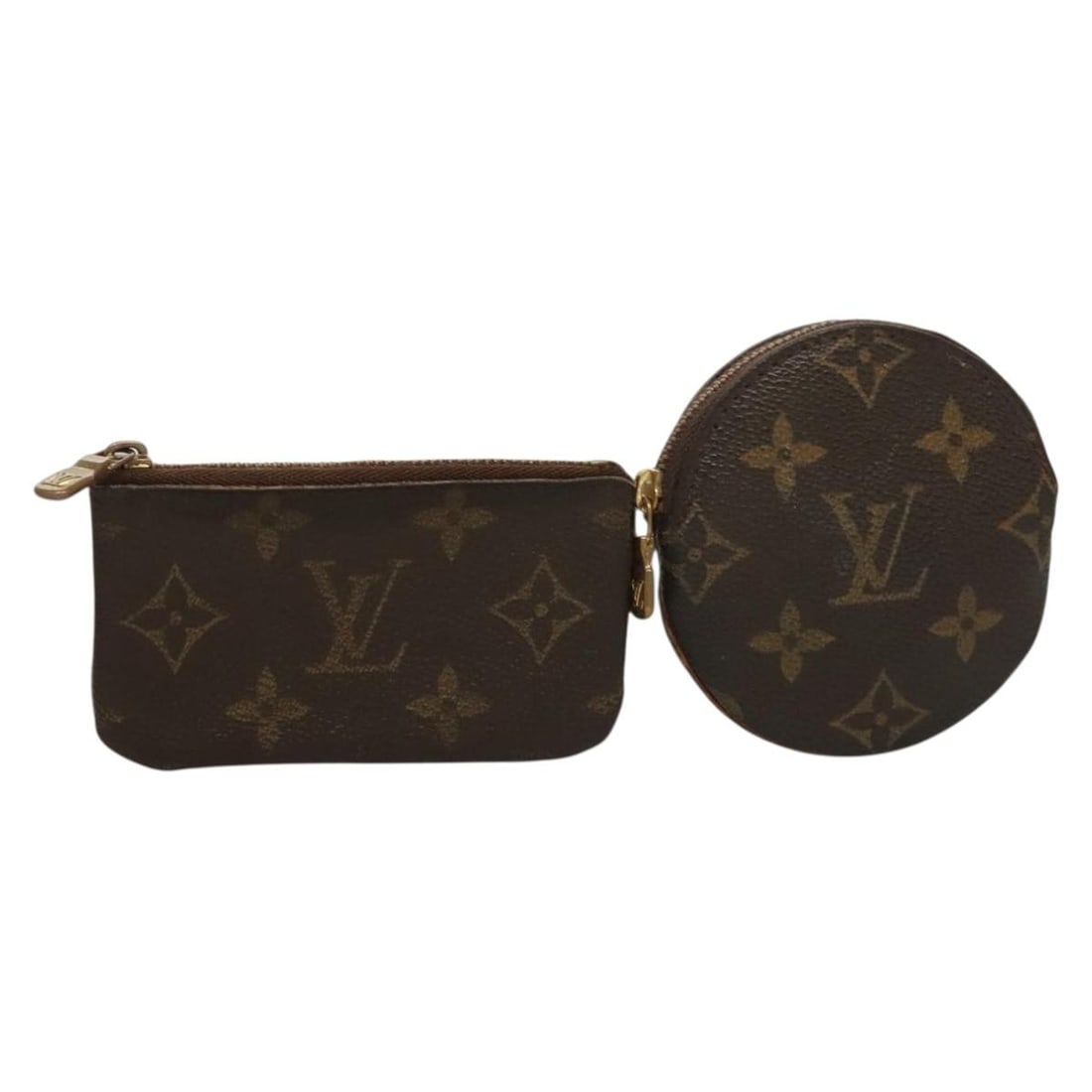 Louis Vuitton Monogram Coin Purse Set of 2 Auth 134472 (1 of 15)