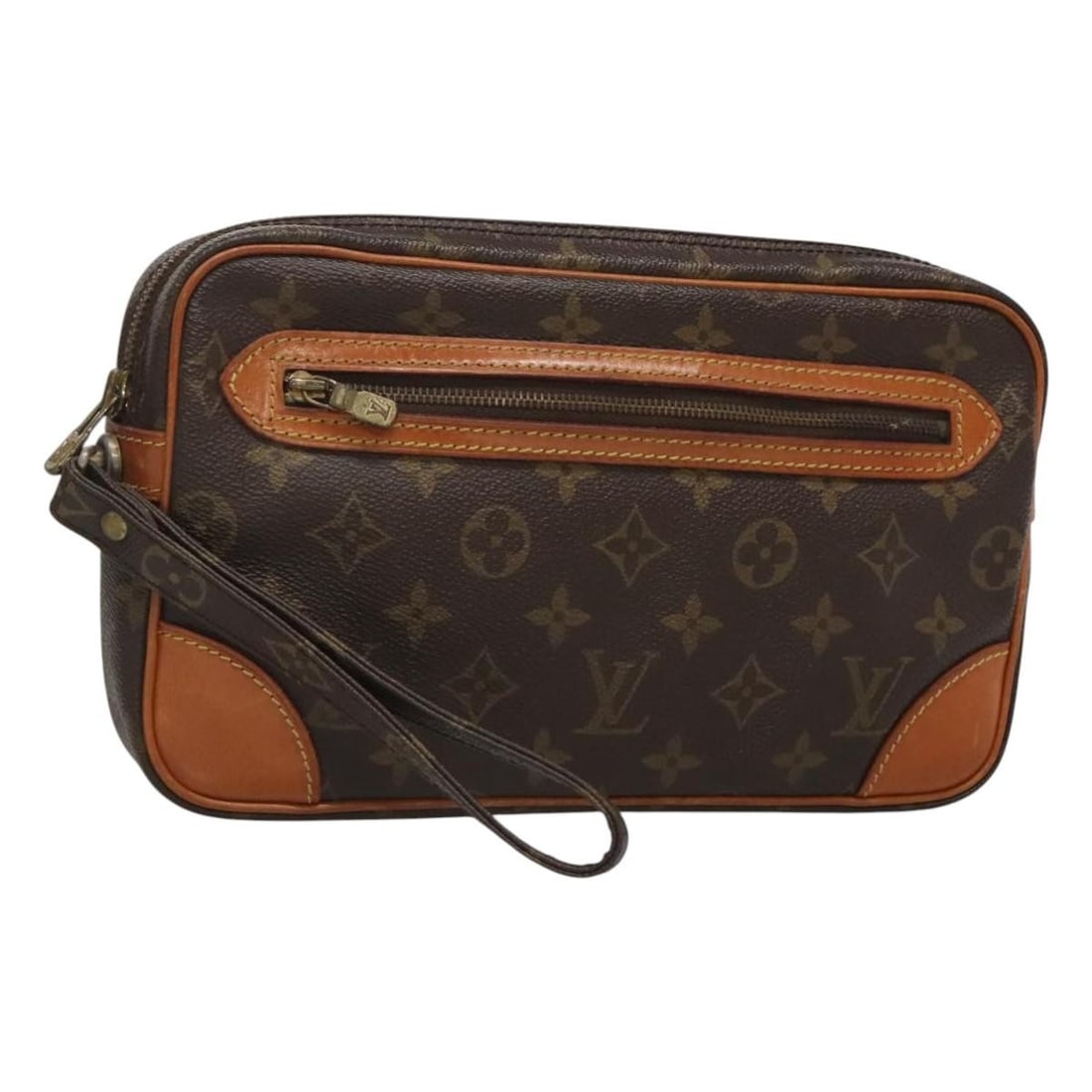 LOUIS VUITTON Monogram Marly Dragonne GM Clutch Bag M51825 Auth France: LOUIS VUITTON Monogram Marly Dragonne GM Clutch Bag M51825 Auth France This authentic LOUIS VUITTON Monogram Marly Dragonne GM Clutch Bag is a chic accessory that showcases the iconic monogram canvas.