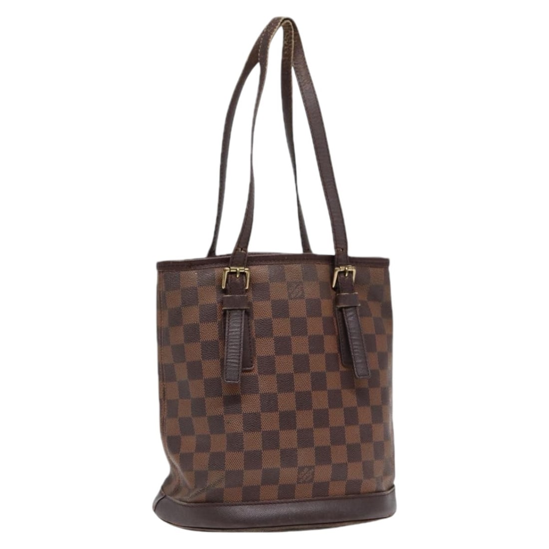 LOUIS VUITTON Damier Ebene Marais Shoulder Bag N42240 Auth France: LOUIS VUITTON Damier Ebene Marais Shoulder Bag N42240 Auth France Introducing the LOUIS VUITTON Damier Ebene Marais Shoulder Bag, a timeless accessory crafted from durable Damier Ebene canvas. This st