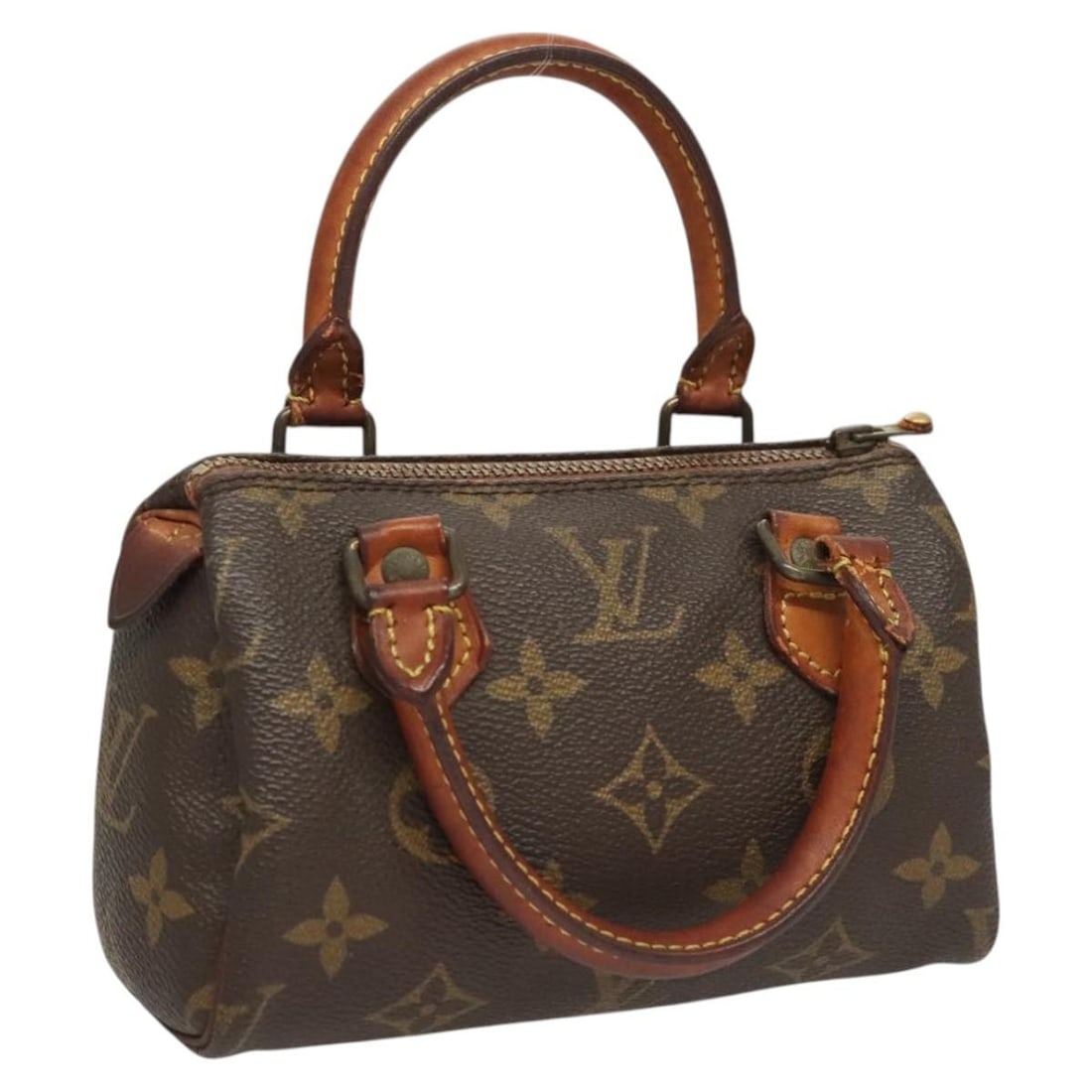 LOUIS VUITTON Vintage Monogram Mini Speedy Hand Bag M41534 France: LOUIS VUITTON Vintage Monogram Mini Speedy Hand Bag M41534 France This vintage LOUIS VUITTON Monogram Mini Speedy Hand Bag is a classic piece from the renowned French brand, crafted from iconic Monogr