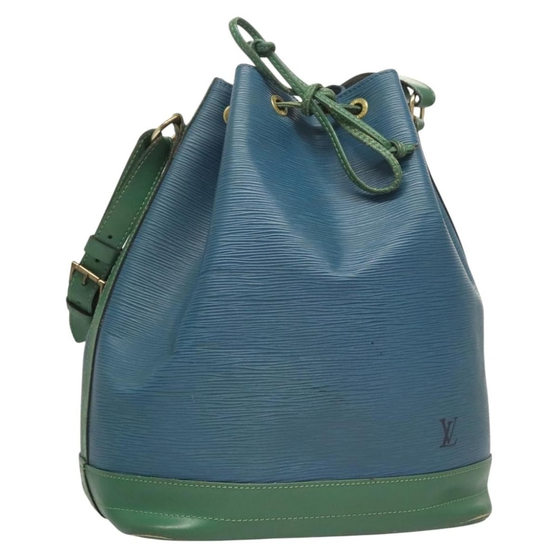 Louis Vuitton Noe Bicolor Shoulder Bag Epi Leather Green Blue M44044 (1 of 18)