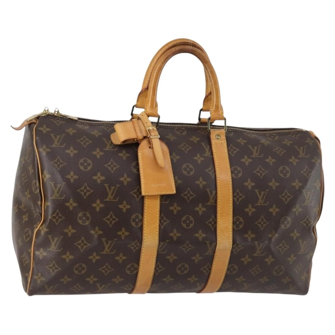LOUIS VUITTON Monogram Keepall 45 Boston Bag M41428 Auth: LOUIS VUITTON Monogram Keepall 45 Boston Bag M41428 Auth Explore the iconic LOUIS VUITTON Monogram Keepall 45 Boston Bag, a timeless piece crafted from durable Monogram Canvas. This stylish bag featur