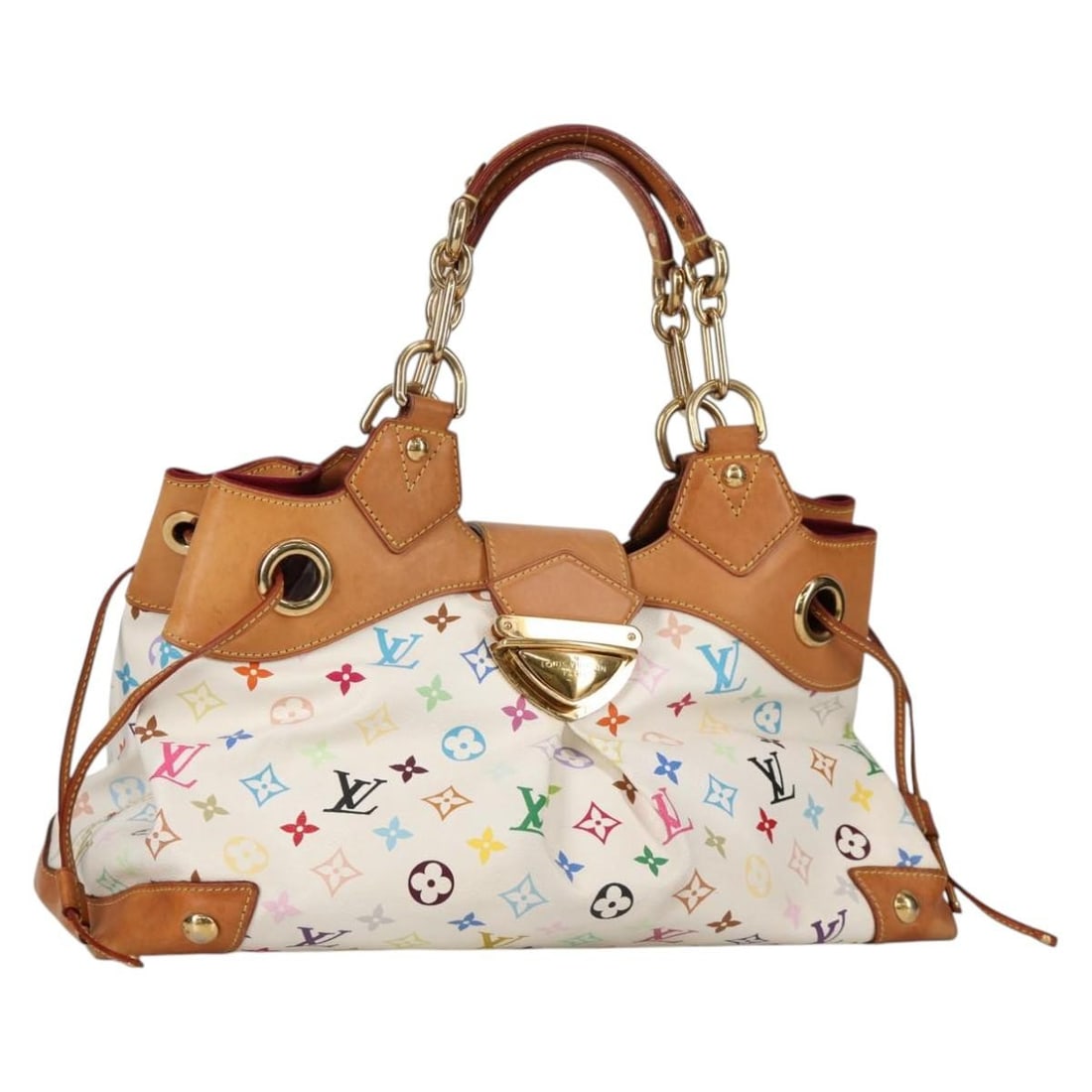 Louis Vuitton Multicolor Ursula Tote Bag White M40123 France (1 of 18)